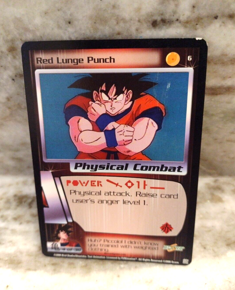 Dragonball Z Red Lunge Punch Card # 6 | eBay
