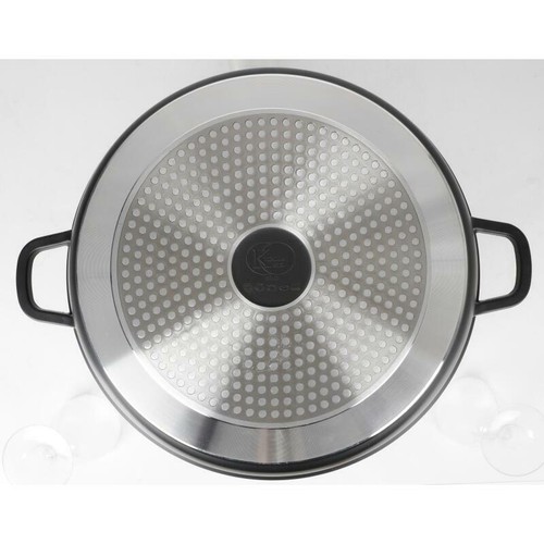 Aluguss Servierpfanne Schwarz 32 cm 4,5 L Kochtopf Braten Induktion Backofen Neu - Bild 5 von 5
