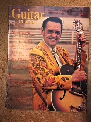 GUITAR PLAYER Magazine..Sept 1976 .Merle Travis finger picking pioneerr