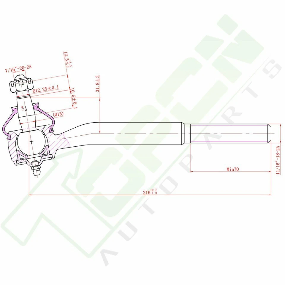 8x Inner Outer Tie Rods Idler Pitman Arm For 1998-03 04 05 Chevrolet Blazer 4x4 Foto 4 de 4