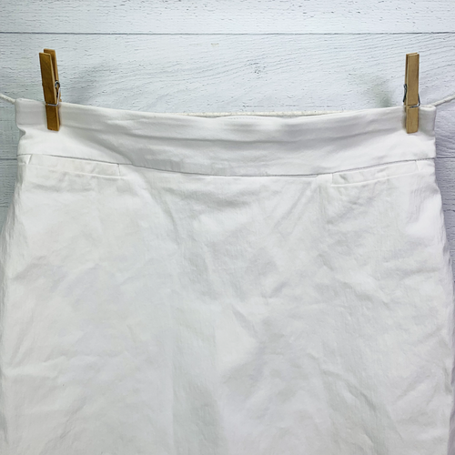 Kim Rogers Womens Pull On Millennium Skort Stretch White Elastic Waist Size 10 - 第 5/12 張圖片