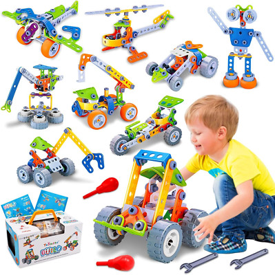 10-in-1 STEM Building Toy - Educational Activity Robot Toy Gift for Kids