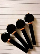 1set 4pcs Violin part Pegs Ebony wood Tune Pegs End pin chin rest