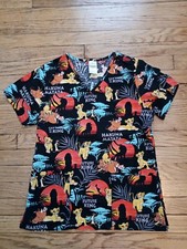 Authentic Disney Lion King Hakuna Matata Future King Simba Scrub Top Sz XS CUTE 