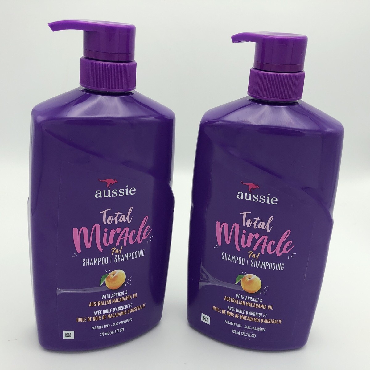 Aussie Total Miracle 7 in 1 Shampoo 778 mL (2 Pack) New, FAST
