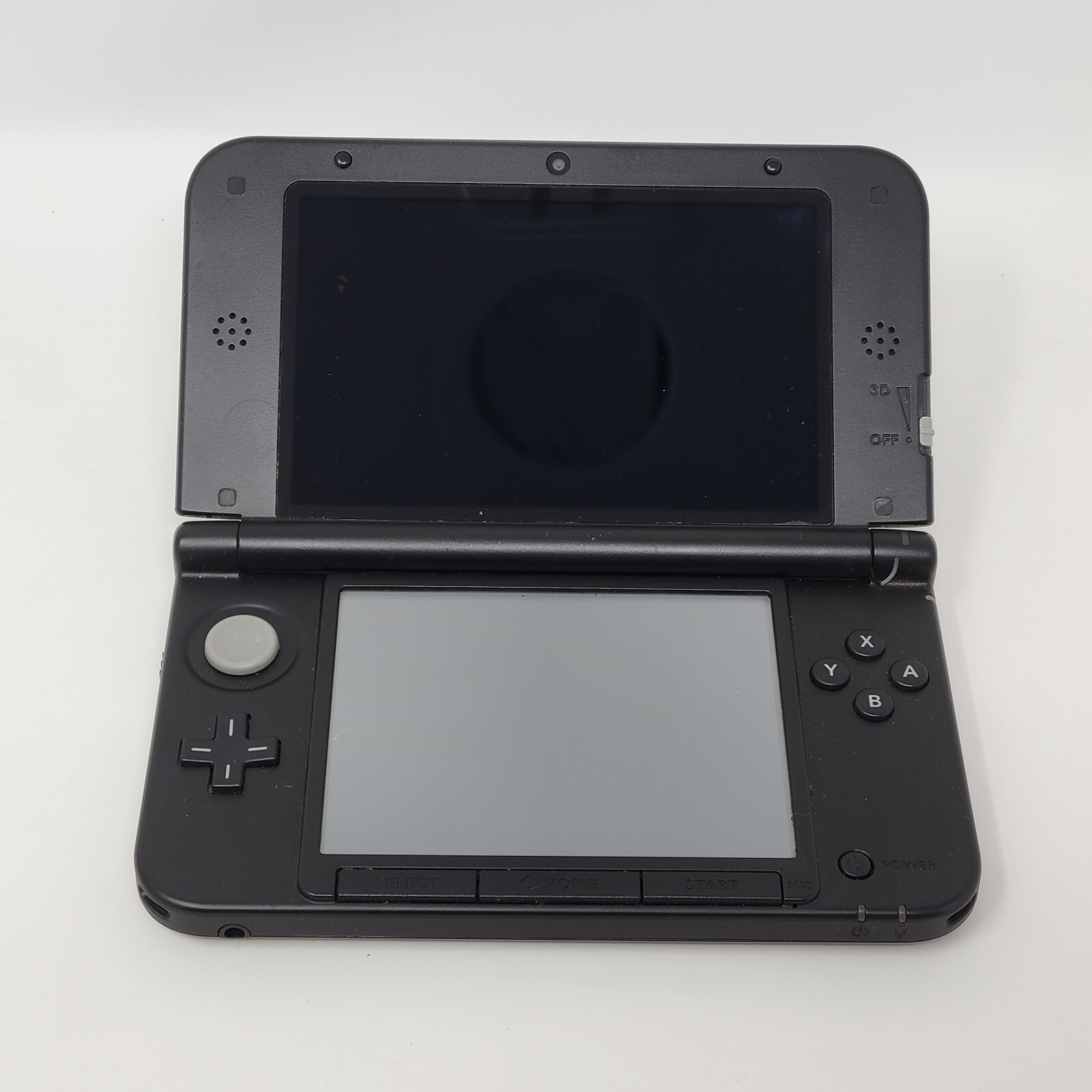 FOR PARTS Nintendo 3DS XL Handheld System Black Powers On Blue