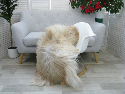ICELANDIC SHEEPSKIN RUG SINGLE CHAIR SOFA HIDE SKIN LAMBSKIN PET BED G660 - Picture 6 of 13
