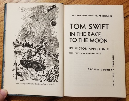 Tom Swift Im Rennen zum Mond HC Buch Victor Appleton 1958 - Bild 3 von 5