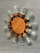 Vintage Design Digsmed Denmark Teak Gewürz Karussell Swirl Gewürzregal #1124