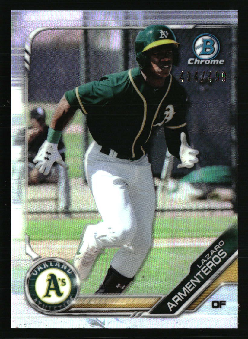 Lazaro Armenteros 2019 Bowman Chrome Refractor BCP-212 Baseball Rookie Card