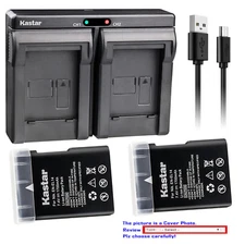 Kastar Battery Slim2 Charger for NIKON D3100 D3200 D3300 BG2F 905-19021-00000-01
