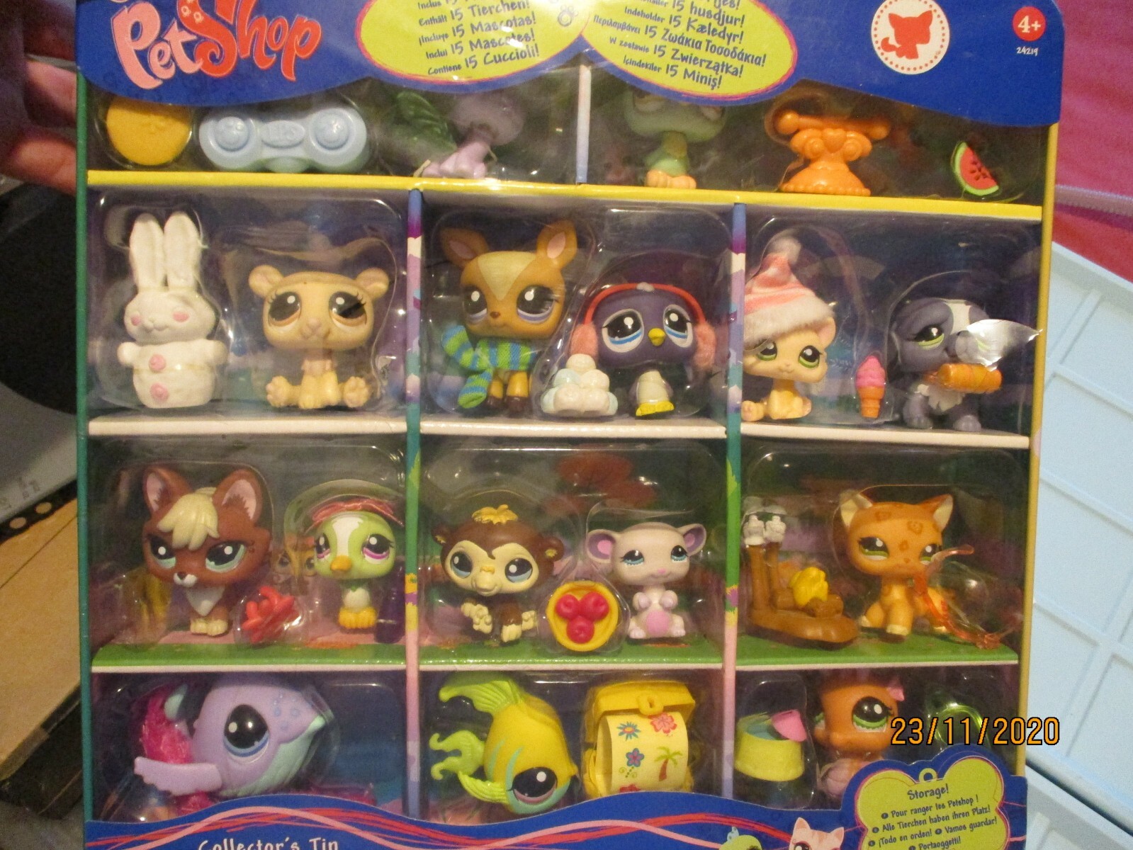 Coffret Métal Pet Shop pour Compléter votre Collection : Série Vintage 15 Figurines Neuves N°1120-1134
