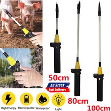 Cattle Prodder Stock Prod Rechargeable 12000V Electric Shock Livestock Cow Pig~