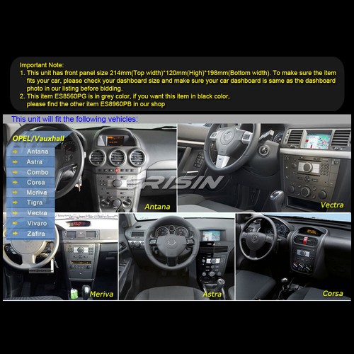8-Core Android 14 Car Stereo GPS Vauxhall Corsa C/D Signum Combo Zafira DAB+64GB - Picture 20 of 23