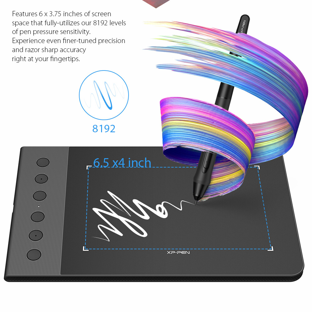XPPEN G640S Digital Graphics Drawing Tablet 8192 Levels P05 Battery