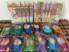 1999 McDonalds TY Teenie Beanie Babies Happy Meal Toys SET OF 12  8 meal bags