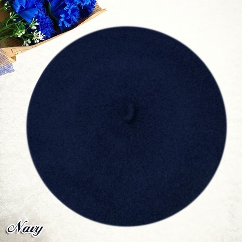 Children's Woolen Beret Cap Beret Cute Autumn and Winter Warm Painter Wool - Picture 34 of 34