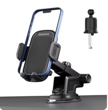 4 in 1 Car Phone Holder, Super Stable Long Arm Suction Cup Mount for Dashboard,