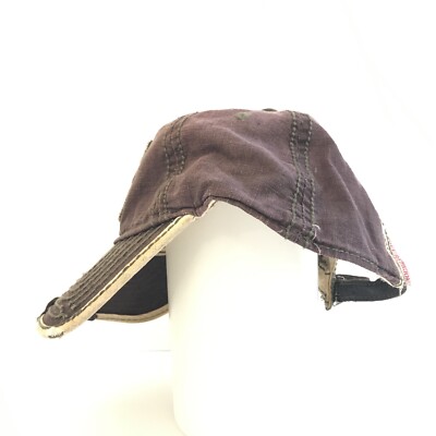 True Religion World Tour Buddha Hat Black Distressed Leather Strapback Adjustabl True Religion | Accessories | Rare Vintage True Religion Hat  main image 3