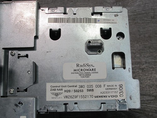 03-07 BENTLEY CONTINENTAL GT FLYING SPUR NAVI RADIO CD PLAYER RECEIVER HEAD UNIT - Picture 16 of 17