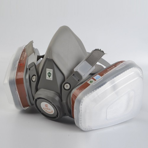 Atemschutz Halbmaske Gasmaske 6200 Staubmaske Lackiermaske Mit Wechselfiltern - Bild 10 von 13