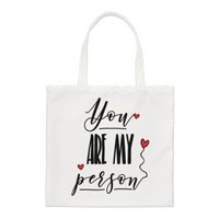 You Are My Person Regular Tragetasche Freundin Valentinstag Lustig