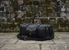Top Notch Black Leather Travel Luggage Duffel Weekender Overnight Bag