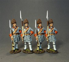 QF-38BN - Bearn Regt Grenadiers - 4 Figures - Plains of Abraham - John Jenkins