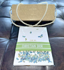 DIOR Beauty Prestige Novelty Cosmetic Case W/Rings Pearl Strap  Book Gift Set