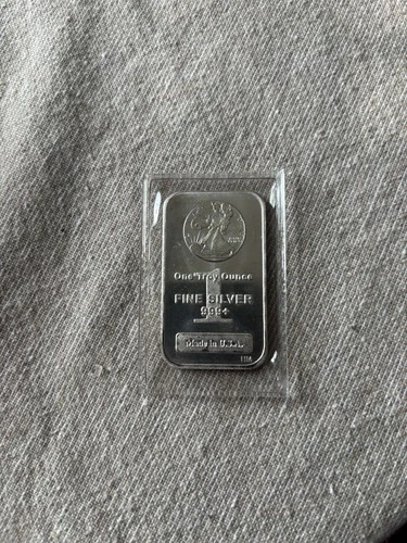 1 oz. Highland Mint Silver Bar Walking Liberty Design .999+ Fine Silver