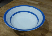 Vintage T G Green Cornishware Ceramic Serving Bowl (never used)