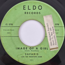 Safaris - Image Of A Girl / 4 Steps To Love - 1960 45 rpm 7" Single Vinyl Record