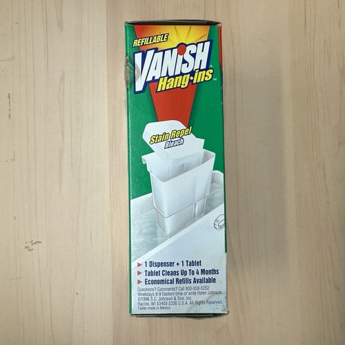 Vintage 1996 VANISH Hang-Ins Automatic Toilet Bowl Cleaner Stain Repel - Picture 4 of 6