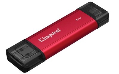 Kingston SPSD Dual Portable 1 TB USB-A 3.1 (10Gb/s), USB-C 3.1 (10Gb/s) exter...