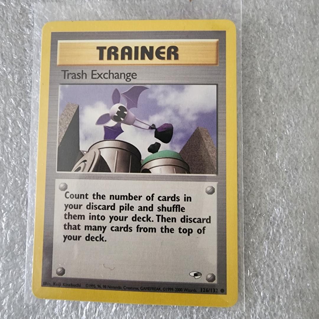 2000 POKEMON TRASH EXCHANGE TRAINER 126/132 TRADING CARD