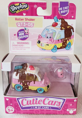 NEW Shopkins Cutie Cars Qt3-05 ''Roller Shaker W/Shopkin Driver