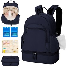 Breast Pump Backpack for Spectra S1 S2 with Cooler Compartment Work Travel Blue