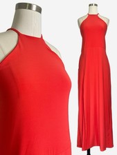 Never Fully Dressed NWT Orange Zia Maxi Mesh Dress tropical beach stretch L/XL