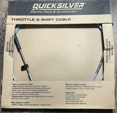 NEW OEM Mercury Quicksilver Gen 2 Premium 15' Throttle Shift Cable 897978A15