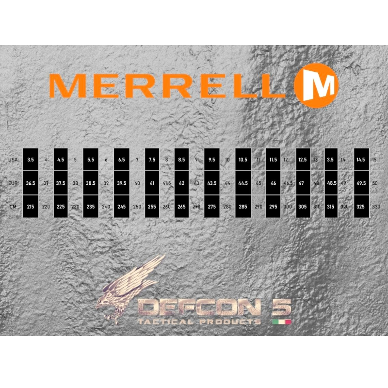 Merrell scarpa da trekking Fullbench Tactical " 8 zip laterale WP Nero