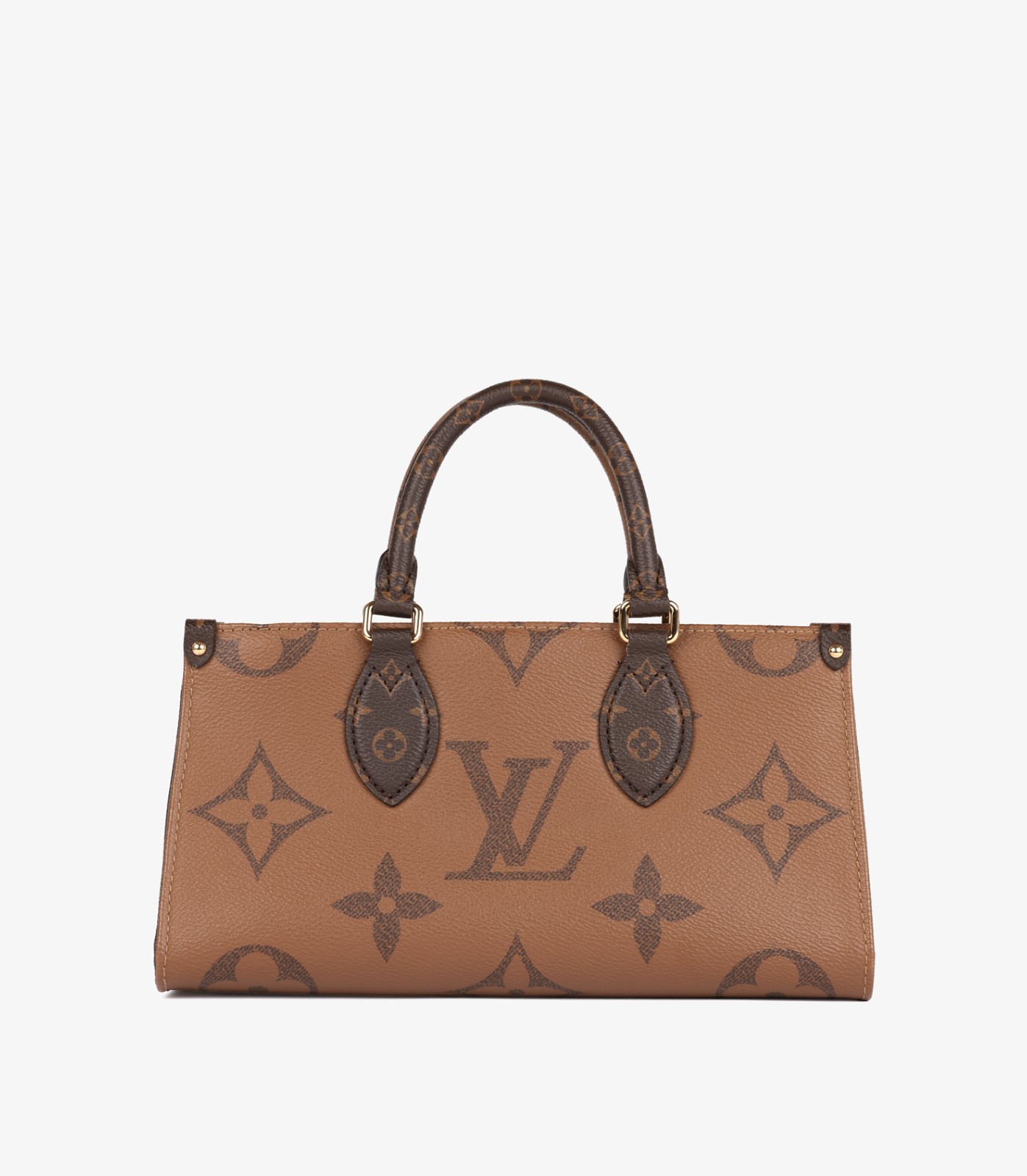 Louis Vuitton Brown Reverse Monogram Coated Canvas Onthego East West image 6