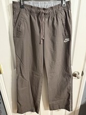 VINTAGE Nike Sportswear Wide Leg Pants - Olive Green, Women s M 8-10