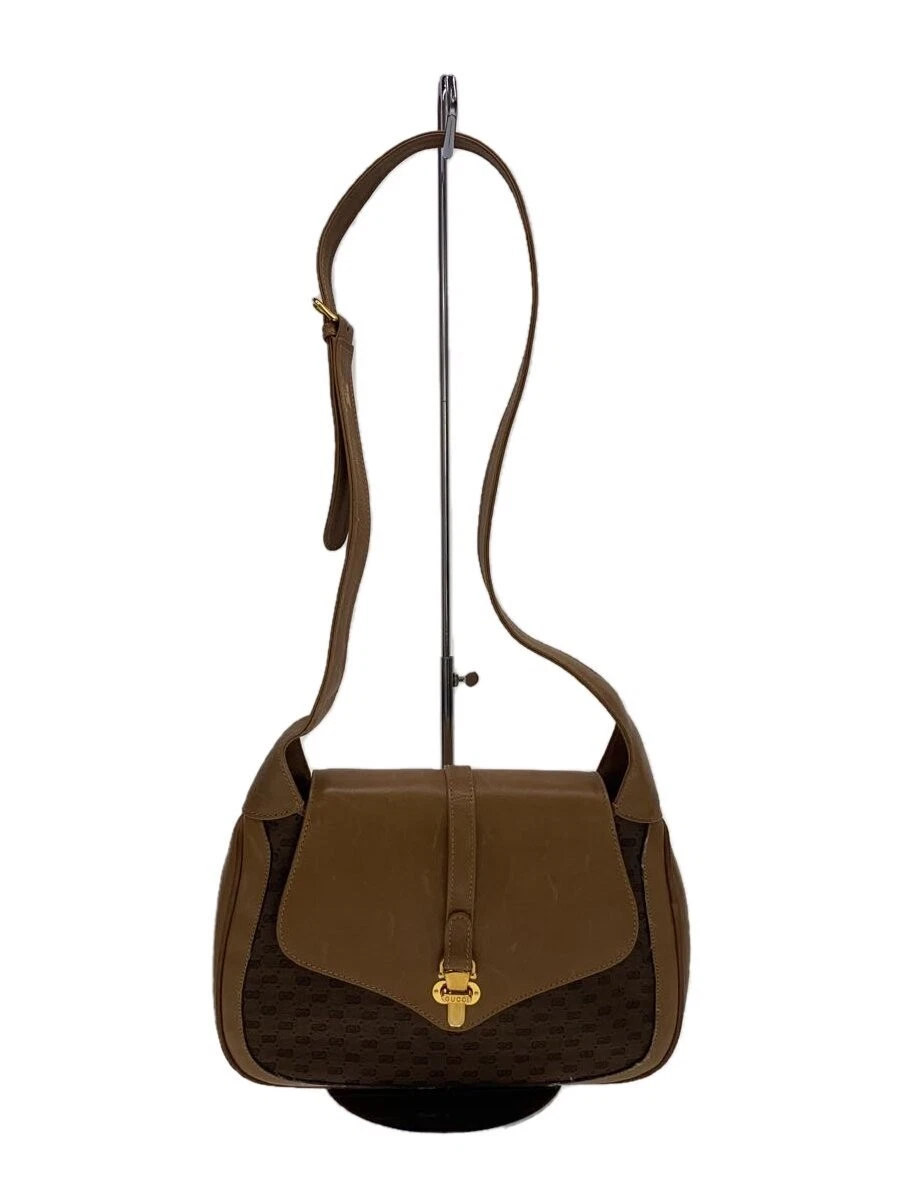 GUCCI Ancien sac bandoulière Gucci motif GG cuir CML