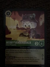 Disney Lorcana Webby Vanderquack Legendary 93/204 Whispers in the Well