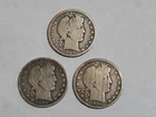 3 Barber Half Silver Dollar Coin Group Lot 1901 O 1904 O 1907 O All Mint Mark