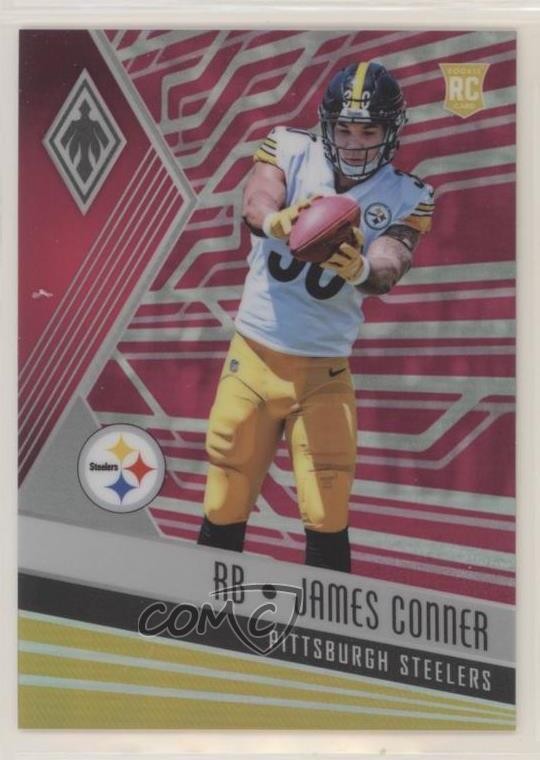 2017 Panini Phoenix Rookies Pink 186/199 James Conner #118 Rookie RC 0hb3