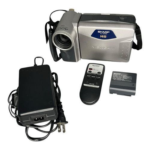 Sharp Hi 8 (VL-AH151U) Viewcam Camcorder Bundle w/ Cord & Remote Tested Working