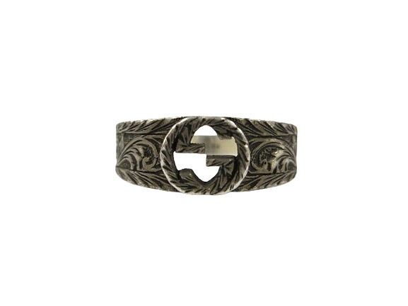 GUCCI Interlocking G Ring #8US SILVER925 Silver G… - image 2