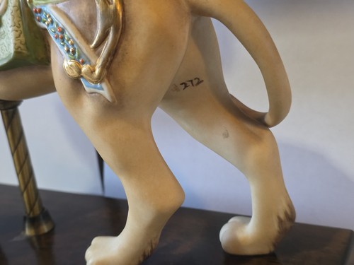 Cybis Porcelain Carousel - Tiger And Lion - Limited Edition Both of # 272 Of 325 - Picture 8 of 10
