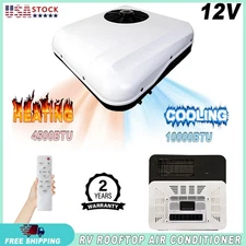 14500BTU 12V A/C Unit Cool&Heat RV Rooftop Air Conditioner For Trailer Motorhome